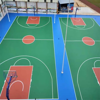 千力體育-硅pu籃球場(chǎng)-幼兒園室外硅pu場(chǎng)地的鋪裝